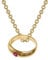 trendor Anhänger Taufring Gold 333 mit Rubin an goldplattierter Kette 39460-45 45 cm