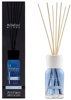 Millefiori Milano Duftdifussor mit der Duftnote Crystal Petals und 7 Balsaholzstäbchen 100ml, 7MDCP