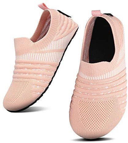 SAGUARO Mädchen Hausschuhe Kinder Pantoffeln Jungen Slippers rutschfest Yoga Kleinkinder Schuhe Unisex-Baby Indoor Weich Walkingschuhe Hüttenschuhe Pink 22/23 EU