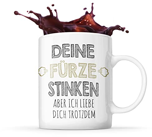 Deine Fürze stinken lustige Tasse als Geschenk zum Valentinstag Geschenk für deinen Partner Liebe Geschenk für Freund lustige Tasse Humor