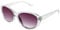 I-Sential Reading Sunglasses Womens Designer Translucent Clear Frame UV400 Sun Readers Tinted Glasses & Case 2.75