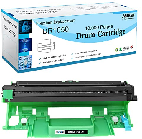 ASEKER Kompatibel DR-1050 DR1050 Trommel für Brother HL-1110 HL-1112 HL-1210W HL-1212W DCP-1510 DCP-1512 DCP-1610W DCP-1612W MFC-1810 MFC-1910W Drucker