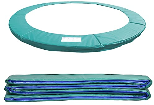 Green Bay Trampolin Randabdeckung 427cm UV-beständig reißfest Federabdeckung Randschutz Sicherheitsmatte Trampolinzubehör Standardgröße - Grün