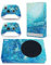 Roipin Schutzhülle für X-Box Serie S – einschließlich Controller-Skin und Konsolenhaut, Shell-Schutzfolie, Schutzblende, komplettes Set für X-Box Serie S (Ozean)