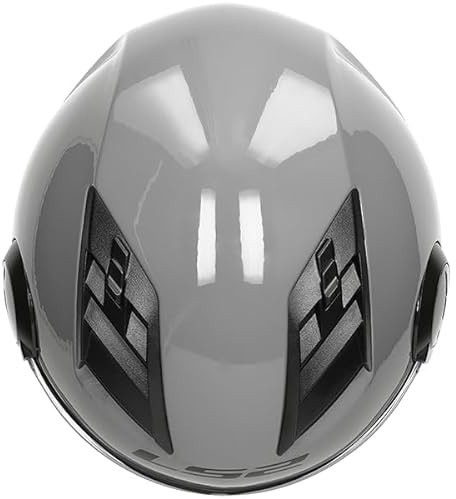 Jet Helm LS2 Airflow Nardo grau Größe XS | Helder Vizier | Sale | Ratsche | Kunststoff | geeignet für Mofa, Moped, Motorrad, Roller