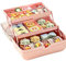 Haarschmuck Organizer Kinder Haarschmuck Aufbewahrungs Kasten Aufbewahrungsbox Für Haargummis Und Haarbänder Geschichtete Behälter Für Mädchen Badezimmer Schlafzimmer