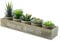 YVONNEYI 5 Pièces Petite Plantes Artificielles Interieur avec Boîte de Rangement en Bois, Succulentes Plantes Grasses pour Decoration Chambre, Fausse Plante à Coucher Salle de Bain Office Decor