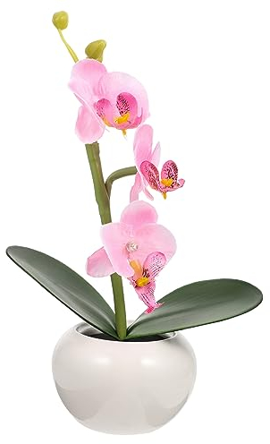 PRETYZOOM 1Stk Kunstblumen im Freien beleuchtete künstliche Orchideenblüte künstliche Blumen Dekor Garten blumentopf licht LED-Nachtlicht Hochzeit Schreibtischlampe Laterne schmücken