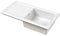 Balterley Ceramic Kitchen Sink with Drainer & Overflow Hole, 101cm Bowl Inset Fireclay White Kitchen Sink, Single Bowl Reversible Ceramic Sinks with Grooved Drainer - 1010 x 525 x 235mm (White)