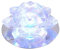 Foco empotrable LED de cristal, 5 W, luz de techo empotrable, foco de cristal decorativo LED para pasillo creativo, pasillo, sala de estar, dormitorio, iluminación decorativa de loto (luz blanca)