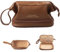 Abiudeng Kosmetiktasche Kulturtasche Kulturbeutel-Damen Schminktasche Groß Wasserdicht Make up Organizer Tasche Reisen Kosmetiktasche mit Pinselfach Make up Tasche Klein für Frauen-Braun