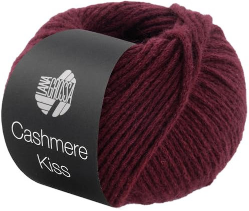 LANA GROSSA Cashmere Kiss | Edle Merino-Kaschmir-Mischung | Handstrickgarn aus 70% Schurwolle (Merino superfein) & 30% Kaschmir | 25g Wolle zum Stricken & Häkeln | 70m Garn FB 121