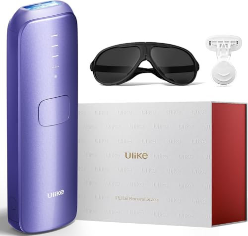 Ulike Air 3 IPL Haarentfernungsgerät für Damen und Herren mit Saphir-Eiskühlsystem für schmerzfreie langanhaltende Ergebnisse, auf Gesicht und Körper Auftragen zu Hause, Lila