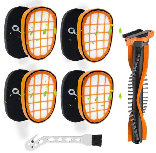Accesorios Filtro para Philips Aspiradoras, Recambios para Philips Speedpro Max, con Cepillo de Rodillo, Cepillo Fino, para Philips Accesorios de Aspiradoras FC6812/6814/6822/6823/6827/6908