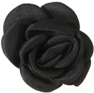 Beimus Broche en tissu en forme de rose pour femme, fille, col de chemise, accessoire de costume, Tissu