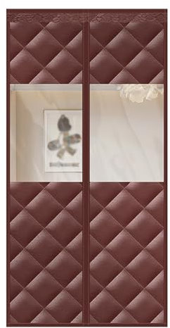 Thermal Door Curtain Magnetic, Magnetic Curtains, One Piece Winter Door Curtain, Warm and Windproof, Thickened Sound Insulation, Wear-resistant Oxford Cloth, Used in Bedroom, Kitchen and Living Room(B