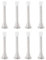 Jrifedptry 8Pcs White Spring Door Stops for Baseboard Stainless Steel Heavy Duty Flexible Door Holder for Bottom of Protector Door