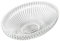 EMKE Lavabo da Appoggio in Vetro Cristallo, Ovale Trasparente, 51 x 35 x 15 cm – Lavabo per Bagno e WC Ospiti, Senza Foro per Rubinetto