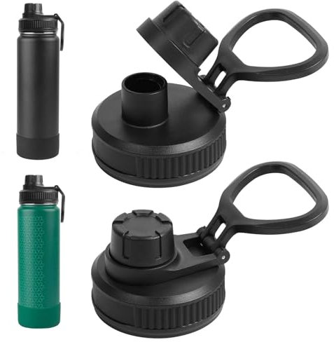 UWSTE 2 Stück Ersatzdeckel kompatibel mit Thermoskanne, auslaufsicherer Deckel, passend für Thermoflaschen mit 40,6 cm, 45,7 cm, 61 cm, 81 ml, 82 ml, 1,8 l, 1,8 l, 1,8 l, 1,8 l, 1,8 l, 1,8 l, 1,8 l