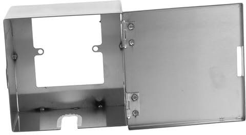 KONTONTY Stainless Steel Electrical Box Cover Outdoor Socket Box Metal Project Box Lockable Security Weatherproof Enclosure