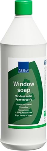 ABENA 1L Window and Glass Cleaner Spray: Effective Cleaning Solution for Mirrors, Shower Screens, and Household Glass Surfaces. Ideal Window Cleaner Liquid for Streak-Free Shine.