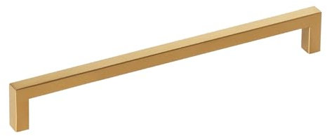 SOTECH 10 Stück Möbelgriffe E8 BA 224 mm Edelstahl SS201 Goldfarbig galvanisiert, Stangengriffe/Relinggriffe für Küche Bad und mehr