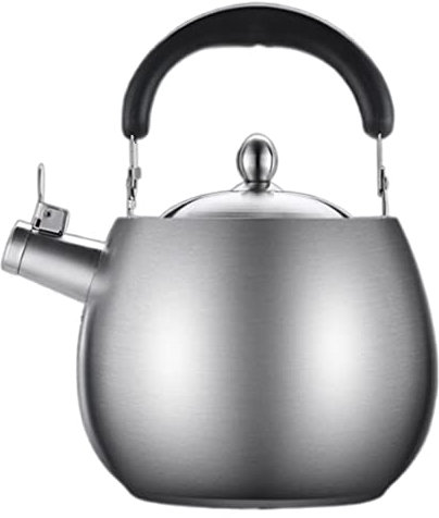 bollitore da campeggio, Bollitore a fischio for piano cottura Teiera Teiera con manico in bachelite Teiera da cucina(5L)