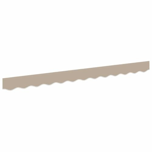 vidaXL Markisenschürzen-Ersatz Beige 280 x 20 cm Polyester, wetterbeständig, UV-beständiger Stoff, leicht zu reinigen, stilvoller Sonnenschutz für den Außenbereich