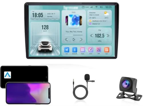 Radio para Coche Android con Pantalla Táctil De 9 Pulgadas para Audi TT Y Skoda Fabia 2 (2008-2013). Accesorios Multimedia con,Navegación Y Conexión Plug and Play.(M600S 8 Core 4G+WiFi 8G+256G)