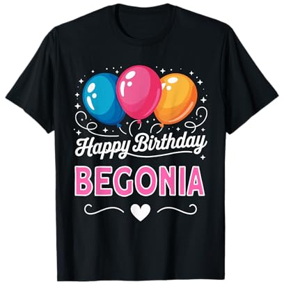 Buon Compleanno Begonia Maglietta
