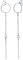 Elli Ohrringe Damen Kreis Stab Geo Minimal Mix in 925 Sterling Silber