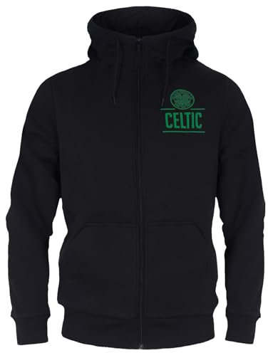 Celtic FC - Herren Fleece-Kapuzenjacke mit Reißverschluss - Offizielles Merchandise - Geschenk für Fußballfans - XL