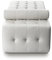 NEUERRAUM Bauhaus Leder Récamière Daybed Chaiselongue Cube Designed. Abbildung echtes Leder Weiß.