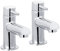 Cascade 003.34.3 Paire de robinets de baignoire sphérique double levier – Facile à installer – Chrome, 118 mm x 127 mm x 50 mm