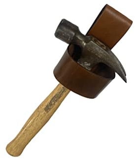 Leather Hammer Hatchet Axe Belt Loop Holder Tool Holster Holder Riveted