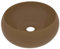 vidaXL Lavandino Lusso Rotondo Lavello per Bagno Lavabo per Toilette Sanitari Prodotti per Bagno Vaschetta Crema Opaco 40x15 cm in Ceramica