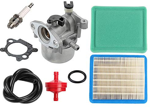 Hippotech 799866 790845 Carburatore e filtro aria 491588S per Briggs & Stratton 625e 675ex 725ex Motore serie 625-675 per TORO 20066 20067 20068 20090 Rasaerba