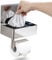 Day Moon™ Toilettenpapierhalter Chrom, Feuchtes Toilettenpapier Box - Toilettenpapierhalter Mit Feuchttücherbox, Toilettenpapierhalter Mit Ablage - Toilettenpapierhalter Edelstahl