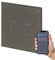 Retrotouch Crystal+ Touch WiFi Switch | 1 Gang Smart Light Switches | Multi Control | Remote Control | App Compatible With Alexa & Smart Life | Brass Glass Finish | LED Indicator