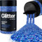 Hemway Premium Glitter Shaker - Sapphire Blue Holographic | Fine Metallic Flake Sequins for Resin & Epoxy Crafts | Craft Supplies for Tumblers, Festival, Hair, Face, Body, Eye & Nail Art | 130 g
