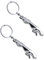 YULIAO 2 Auto-Schlüsselanhänger, Key Ring, Auto Schlüsselringe, Aus Leopardenförmiger Schlüsselbund, Kreative Metall Keychain, Fertig zum Verschenken, Handtasche Autotelefon Dekoration