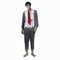 Phedrew Zombie Blutiges Kostüm für Herren inklusive T-Shirt, Hose, Hut und Augenklappe, Halloween Horror Kostüm, Grau / Weiß, XL