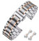 HEYOZURY Cinturini per Orologio in Metallo in Acciaio Inossidabile per Orologi con Estremità Dritta e Curva 16mm 18mm 19mm 20mm 22mm 24mm Cinturini di Ricambio in Braccialetti per Uomini Donne