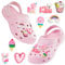 CityComfort Clogs con Rimovibile Charms Bambina, Spiaggia e Ciabatte Piscina (Rosa, 28-29 EU)