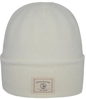 SCHIETWETTER Beanie Mütze Möwe, Strickmütze, mehrere Farben, Mütze warm & modisch Offwhite OS