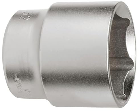 WOLFPACK LINEA PROFESIONAL Llave Vaso 1/2 Hexagonal 22 mm. Perfil de 6 caras. Acero Cromo Vanadio, Aristas Redondas