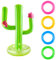 Thyonta Inflatable Cactus 5 Piece Ring Toss Game Summer Party Decoration Pool Toys for Kid Pool Party Accessories Party Games