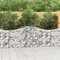 Iiaky Gabione mit Hochbogen 200x30x80/100 cm Verzinktes Eisen Gabionengitter Gabionen SäUle GabionenköRbe Gabionen Zaun