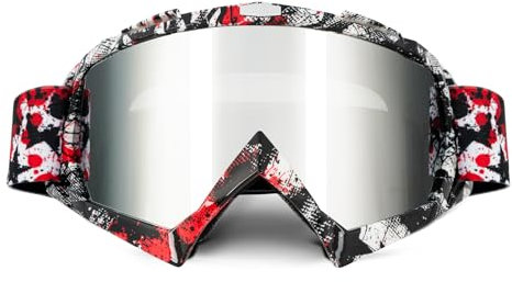 Dirtbike-Schutzbrille, Motorradhelm, Motorradausrüstung, Reiten, Motocross, Dirtbike, MX DH, Zubehör, Anti-UV, staubdicht, Anti-Beschlag, Rennen, Skifahren, für Herren, Damen, Jugendliche, Kinder
