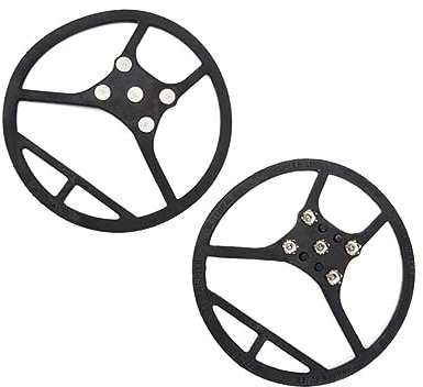 WESIEVYA Zinken Eiskrallen Rutschfeste Elastische Schneespikes Für Schuhe Kompatibel Mit Sneakern Stiefeln Robust Leicht Flexible Silikonbänder Für Winterwandern Und Outdoor-aktivitäten